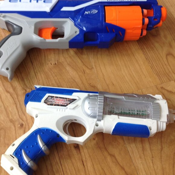 Nerf N-Strike Elite Disruptor 6 Dart Rapid Fire Gun Blaster & 'Laser Blaster' - Picture 3 of 4